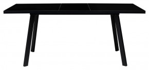 Стол ФИН 120 Черный, стекло/ Черный каркас М-City в Лабытнанги - labytnangi.mebel-74.com | фото
