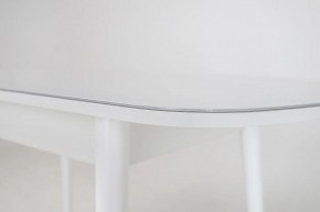 Стол раскладной со стеклом (опоры массив цилиндрический) "Хоста" в Лабытнанги - labytnangi.mebel-74.com | фото