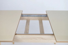Стол раскладной со стеклом (опоры массив цилиндрический) "Хоста" в Лабытнанги - labytnangi.mebel-74.com | фото