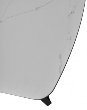 Стол RASMUS 160 TL-45 Белый мрамор, испанская керамика / черный каркас, ®DISAUR в Лабытнанги - labytnangi.mebel-74.com | фото