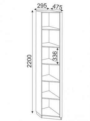 Угловая секция Глэдис М25 (ЯШС/Белый) в Лабытнанги - labytnangi.mebel-74.com | фото