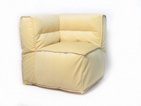 Угловое модульное бескаркасное кресло Комфорт (Желтый велюр) в Лабытнанги - labytnangi.mebel-74.com | фото