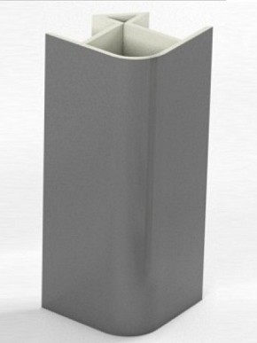 Угловое соединение для цоколя 90 гр. h100 мм (Алюминий, Белый, Черный, Сонома) в Лабытнанги - labytnangi.mebel-74.com | фото
