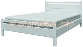 ВЕРОНИКА-1 Кровать из массива 900 (Белый Античный) в Лабытнанги - labytnangi.mebel-74.com | фото