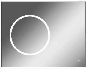 Зеркало Eclipse 90 black с подсветкой Sansa (SE1031Z) в Лабытнанги - labytnangi.mebel-74.com | фото