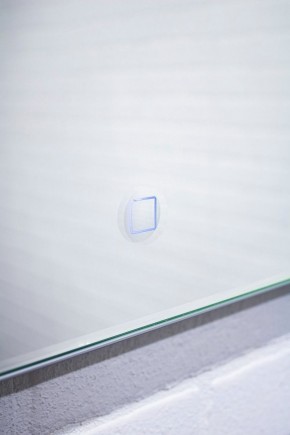 Зеркало Quadro 100 alum (линза) с подсветкой Sansa (SQL1030Z) в Лабытнанги - labytnangi.mebel-74.com | фото